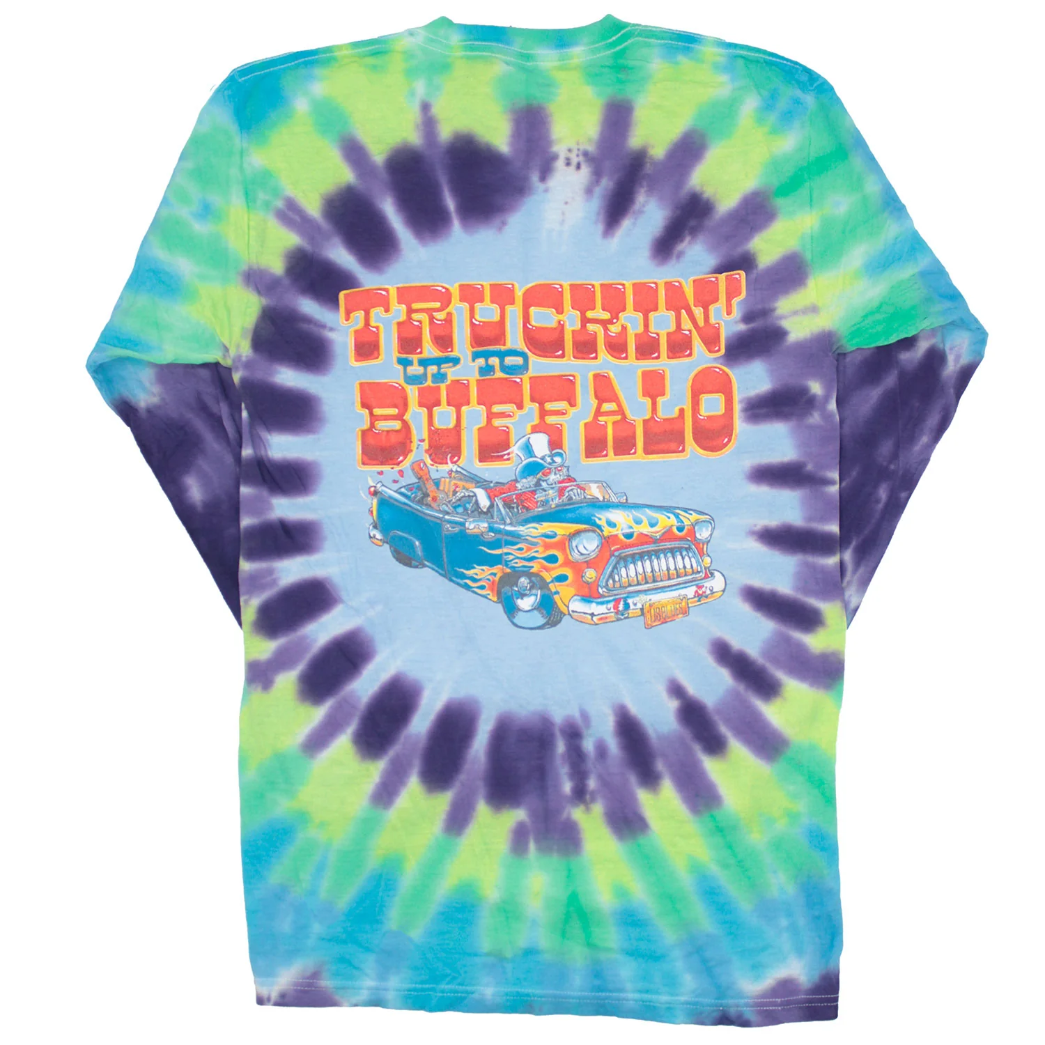 Truckin' to Buffalo Tie Dye  Long Sleeve - Image 2