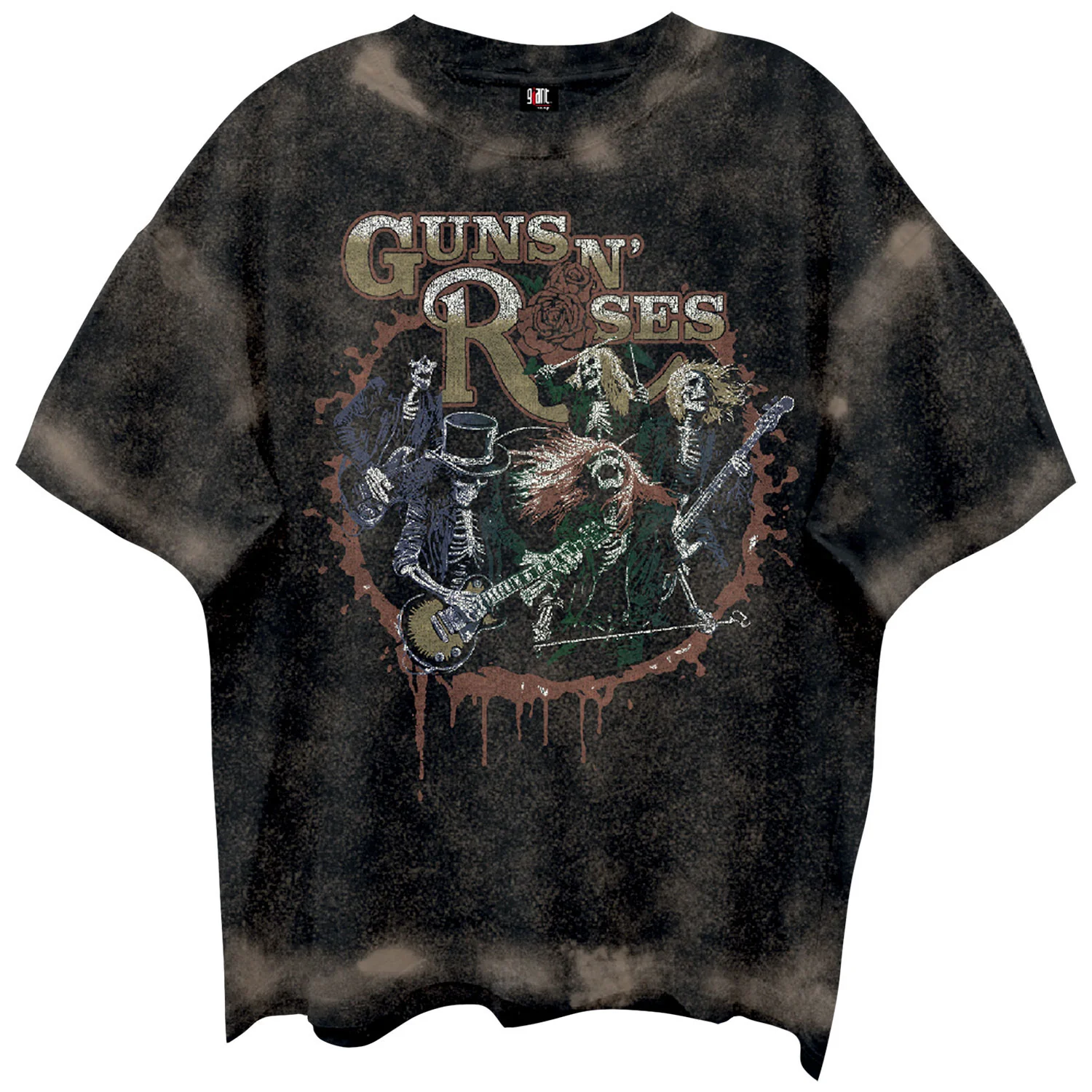 GNR Skeletons Live Vintage T-shirt