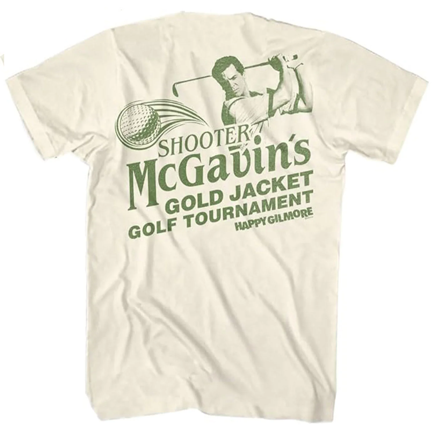 Happy Gilmore Mono Gold Jacket Tournament T-shirt - Image 2