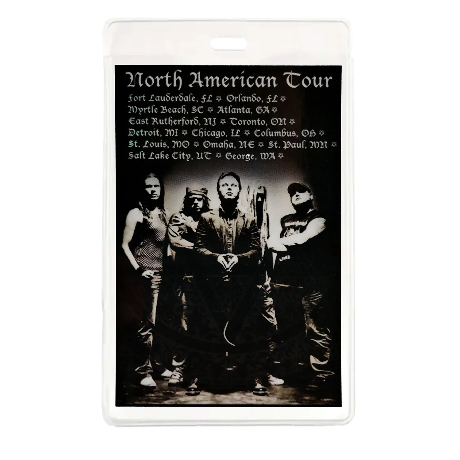 North American Tour Laminated Backstage Pass - Image 2