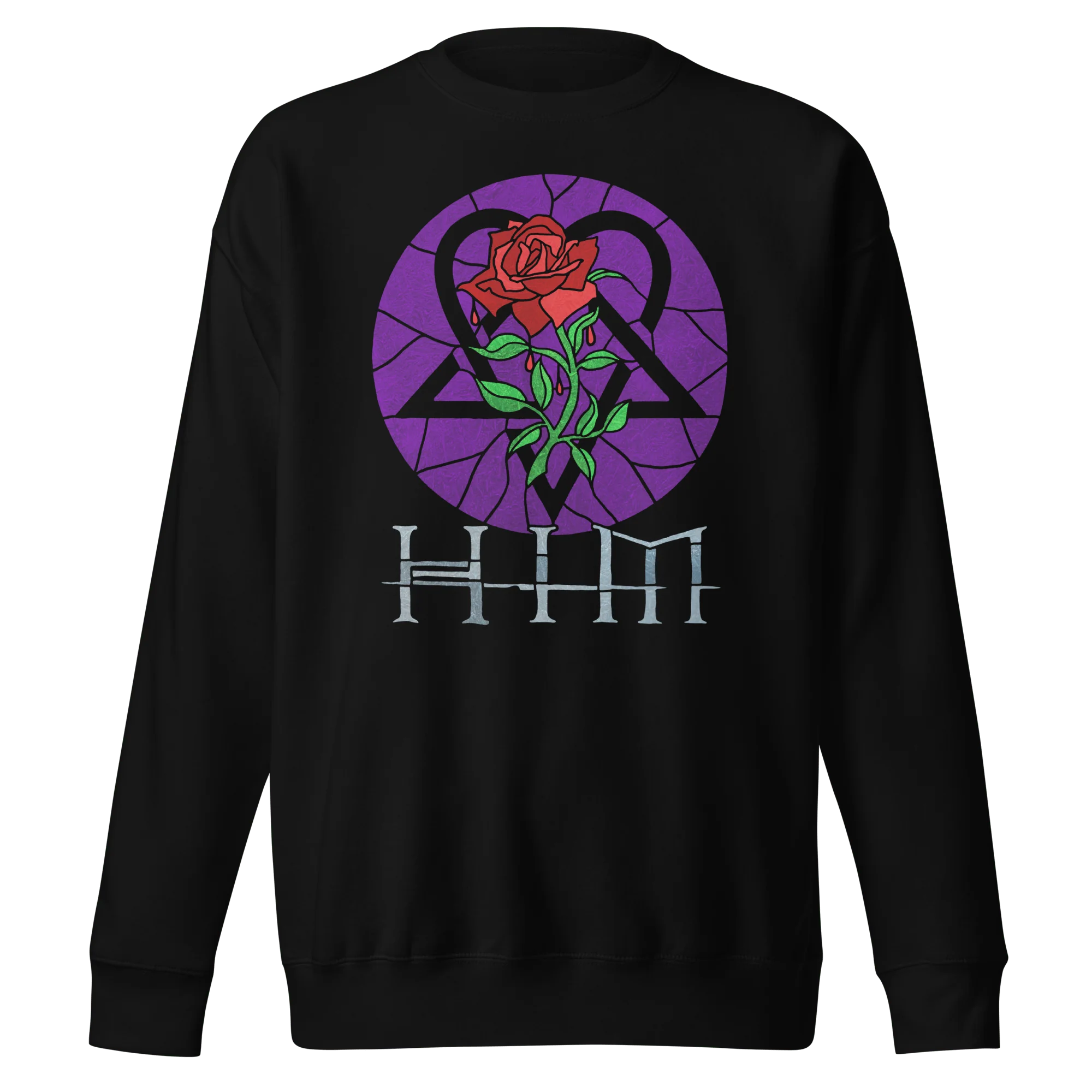 HIM - Stained Glass Jumbo Print Sweatshirt