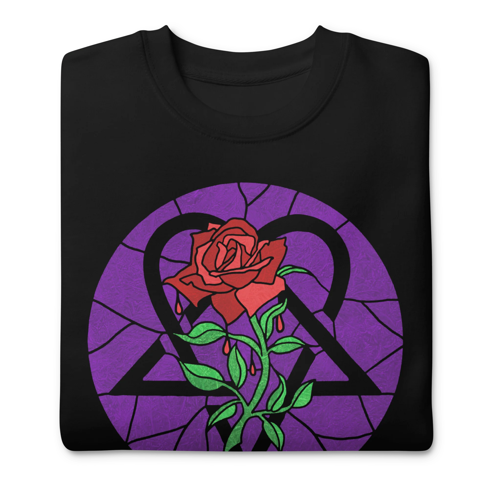 HIM - Stained Glass Jumbo Print Sweatshirt - Image 3