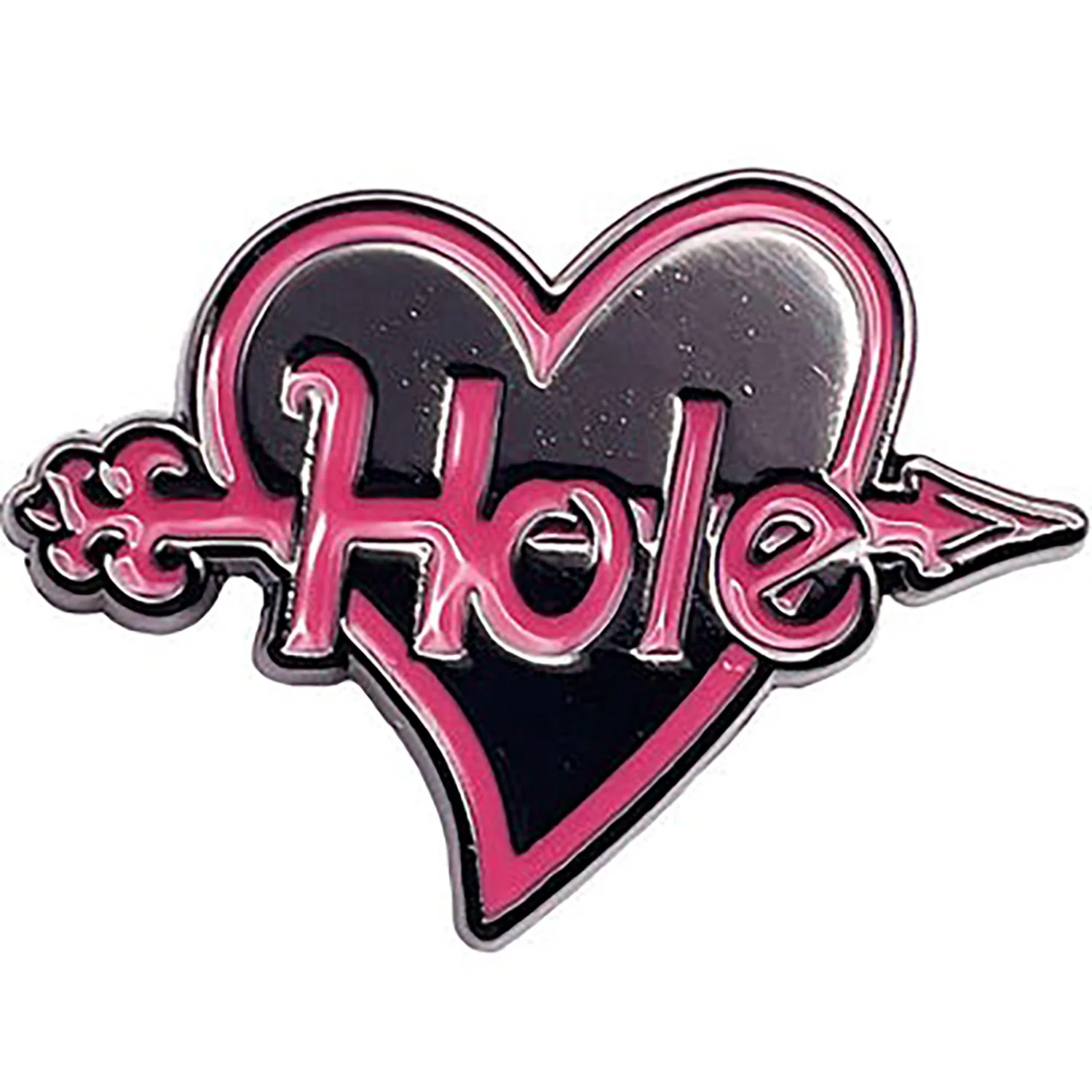Heart Logo Pewter Pin Badge - Image 2