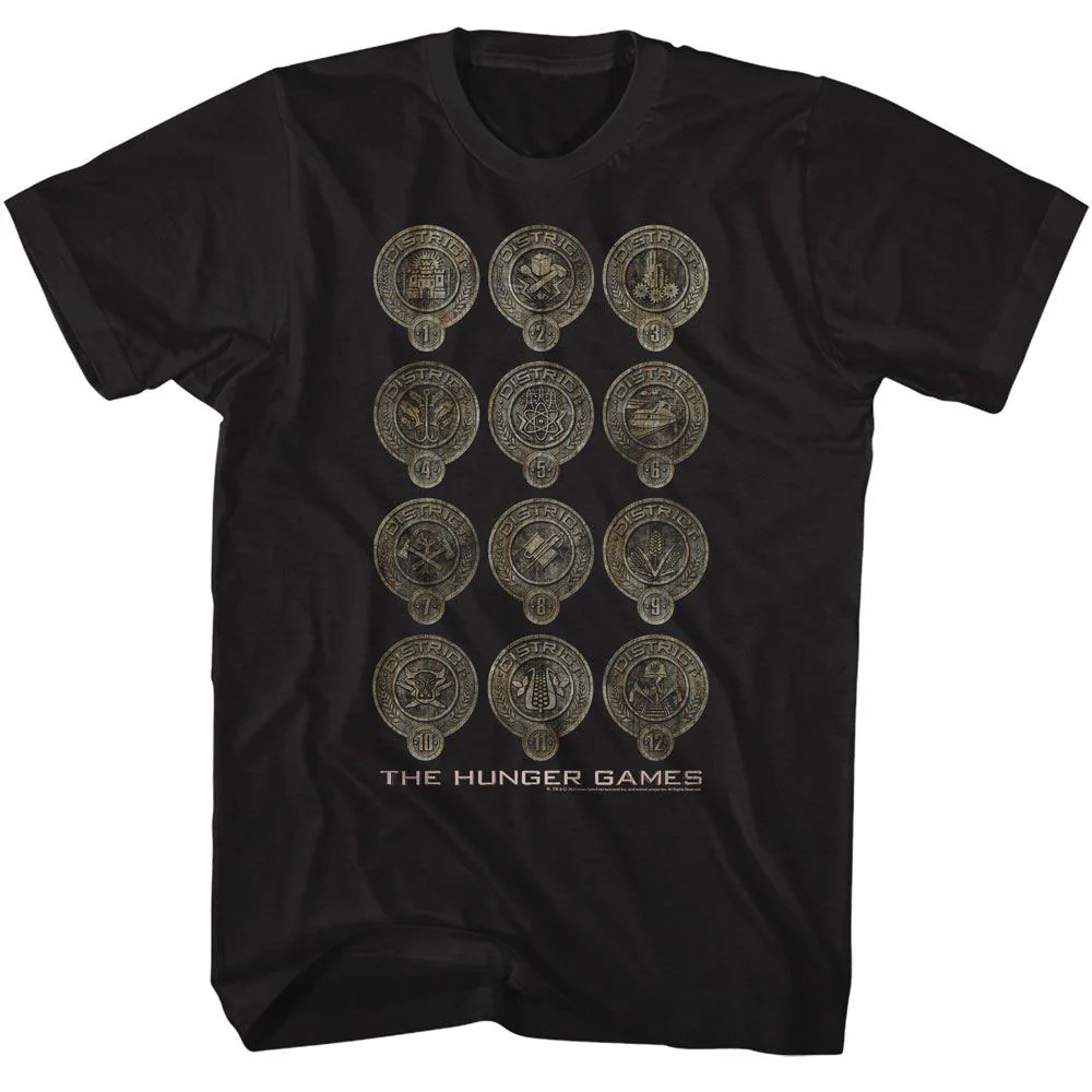 Hunger Games District Badges T-shirt
