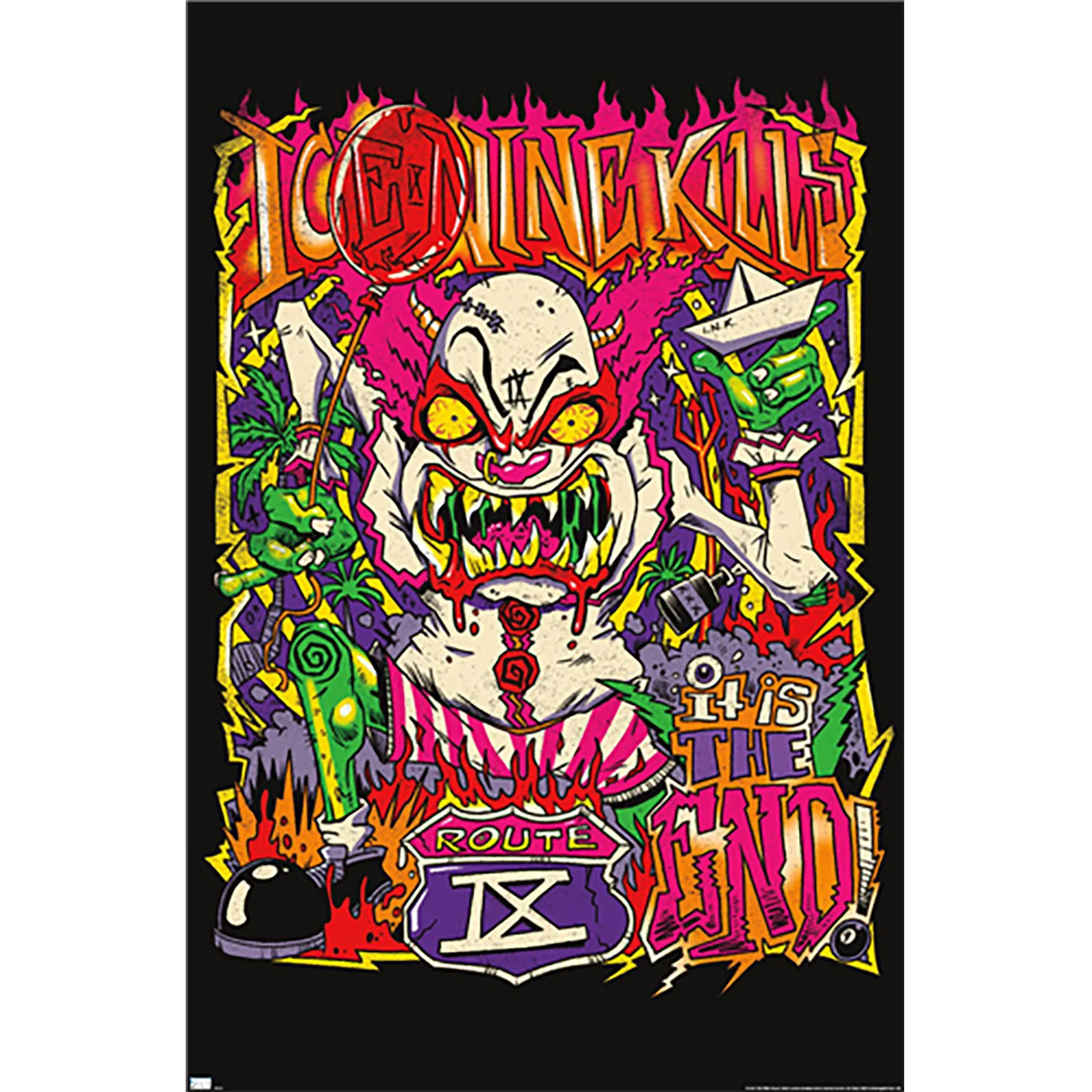 Clown Zombie Domestic Poster