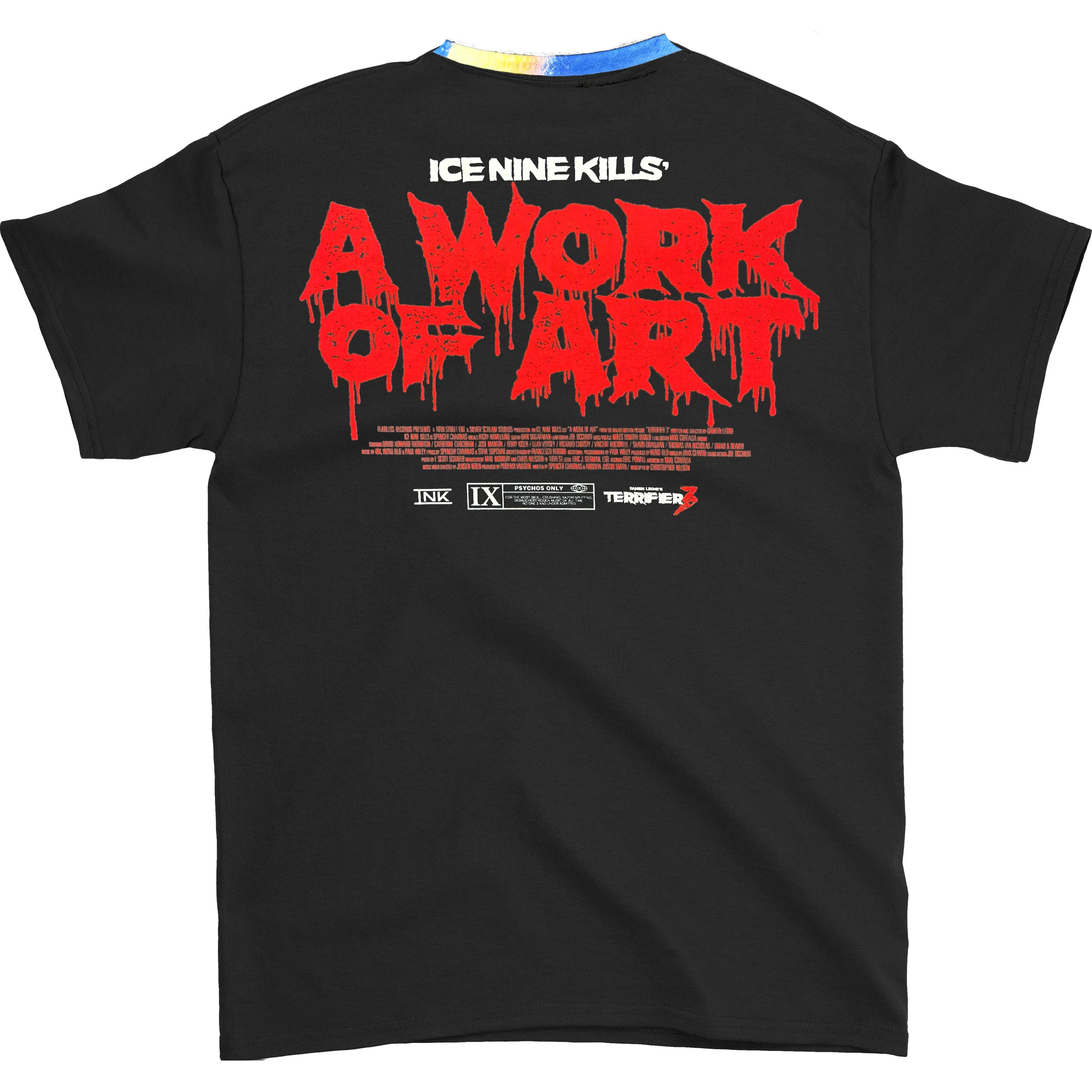 INK x Terrifier - A Work Of Art (Rockabilia Exclusive) Sublimation T-shirt - Image 2