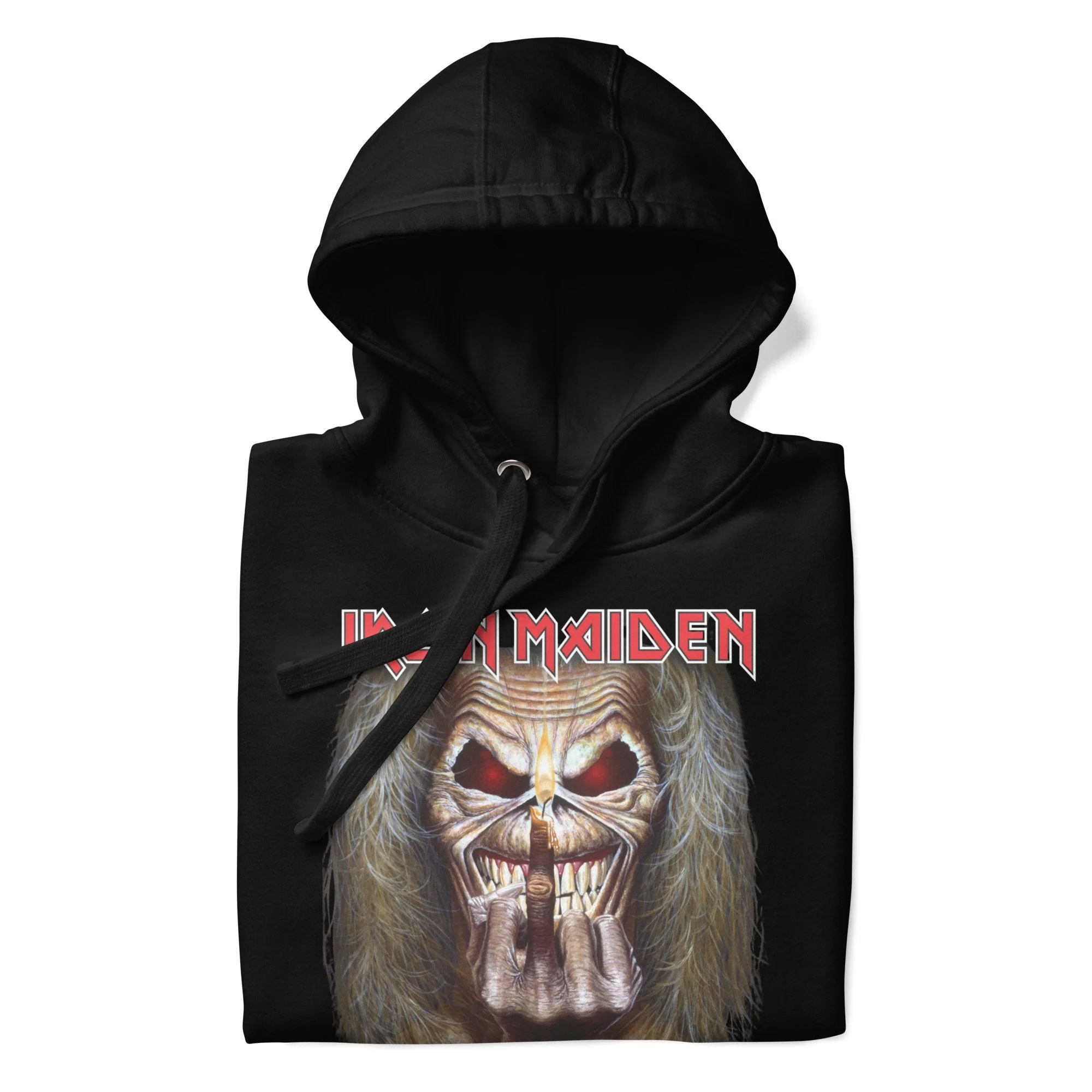 Iron Maiden - Candle Finger Classic Hoodie - Image 2