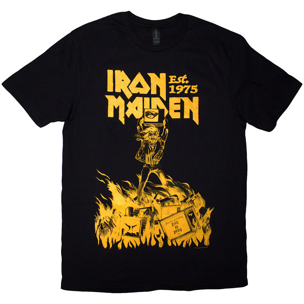 Est. 1975 Holy Smoke Jumbo Yellow T-shirt