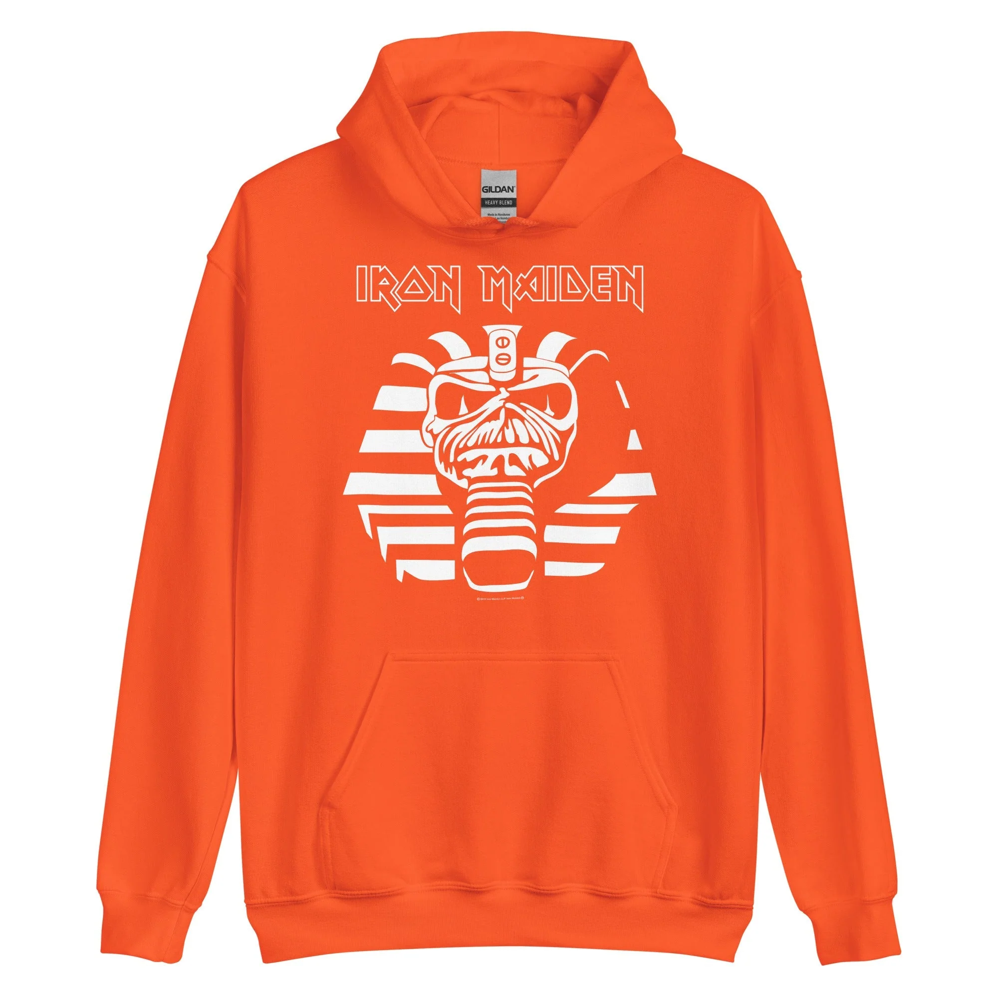 Iron Maiden - Orange Powerslave Hoodie - Image 3