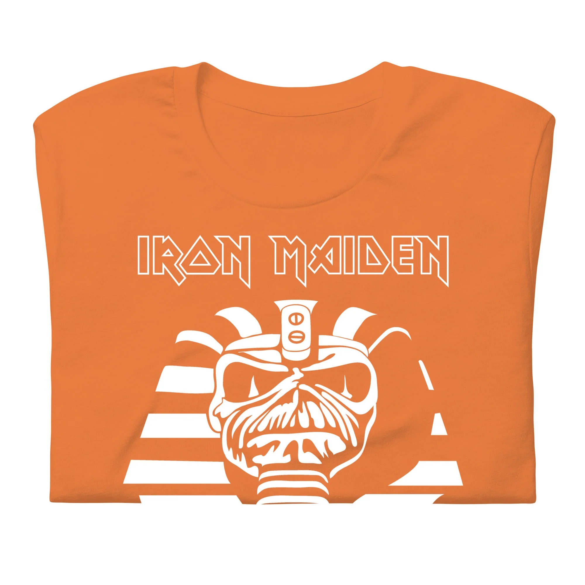 Iron Maiden - Orange Powerslave T-Shirt - Image 3