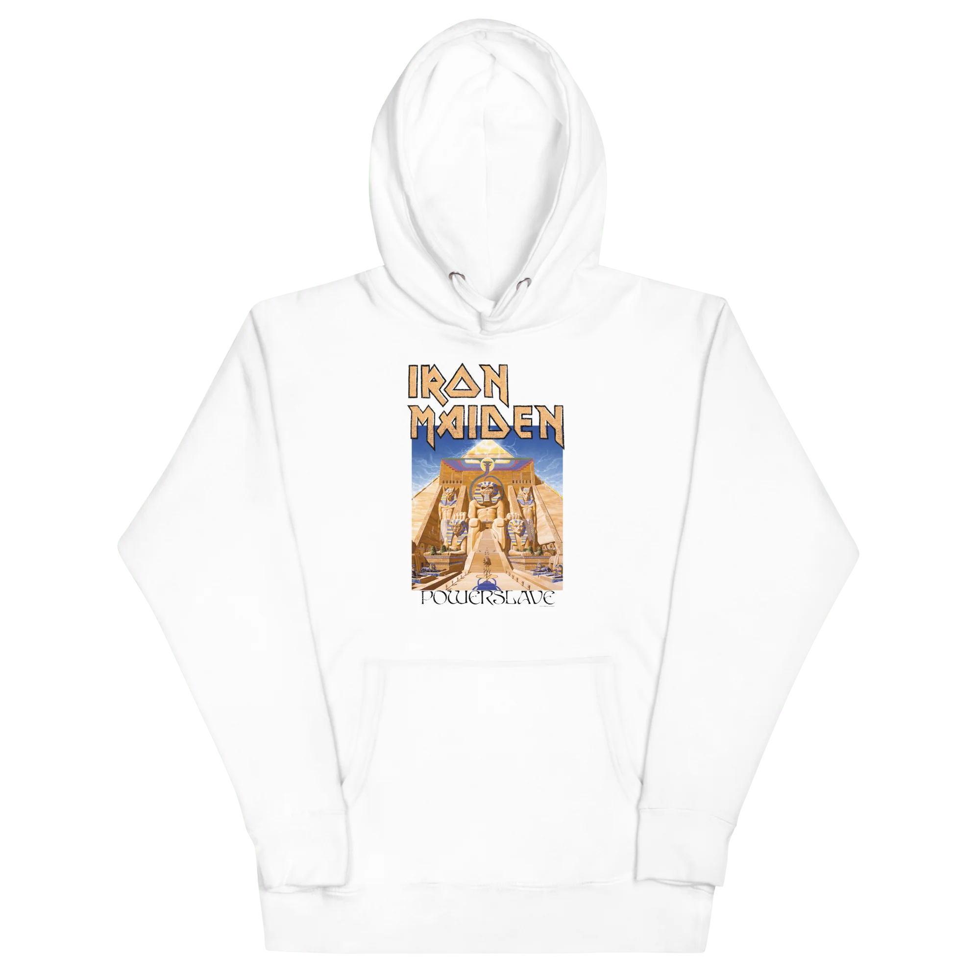 Iron Maiden - Powerslave White Pharoh Hoodie - Image 2