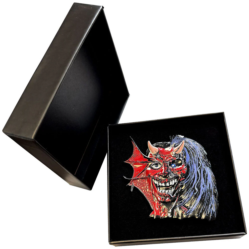 Purgatory Eddie Large Pewter Pin Badge