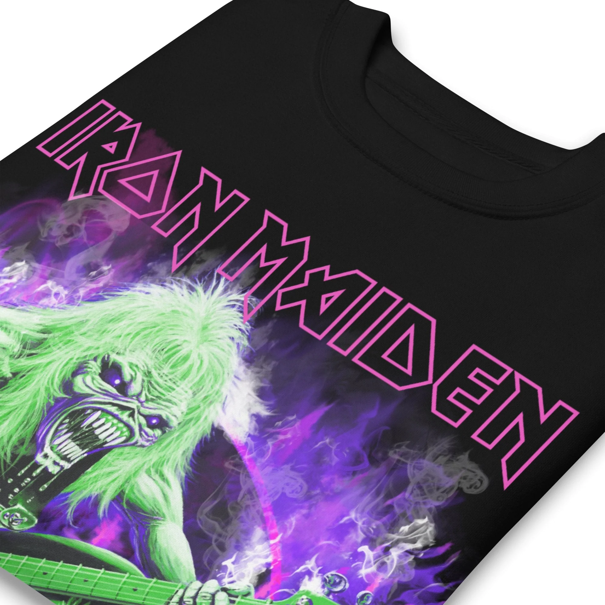 Iron Maiden - Purple Guitar Jumbo Print Sweatshirt - Image 2