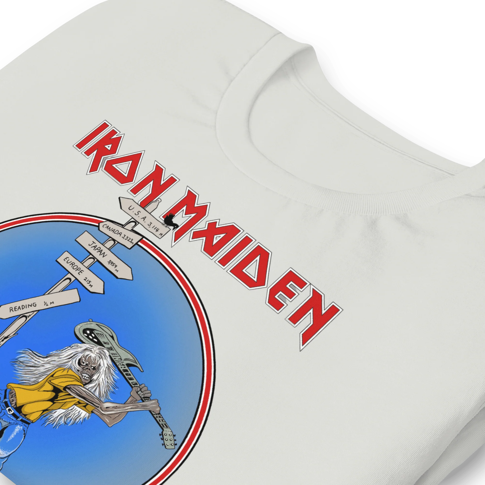 Iron Maiden - Reading 1982 Vintage Tour T-Shirt - Image 3