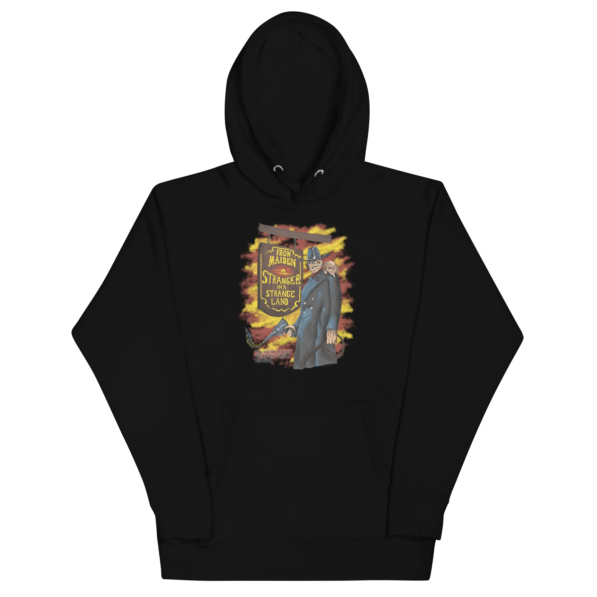 Iron Maiden - Strange Land Texas 1987 Vintage Tour Hoodie - Image 2
