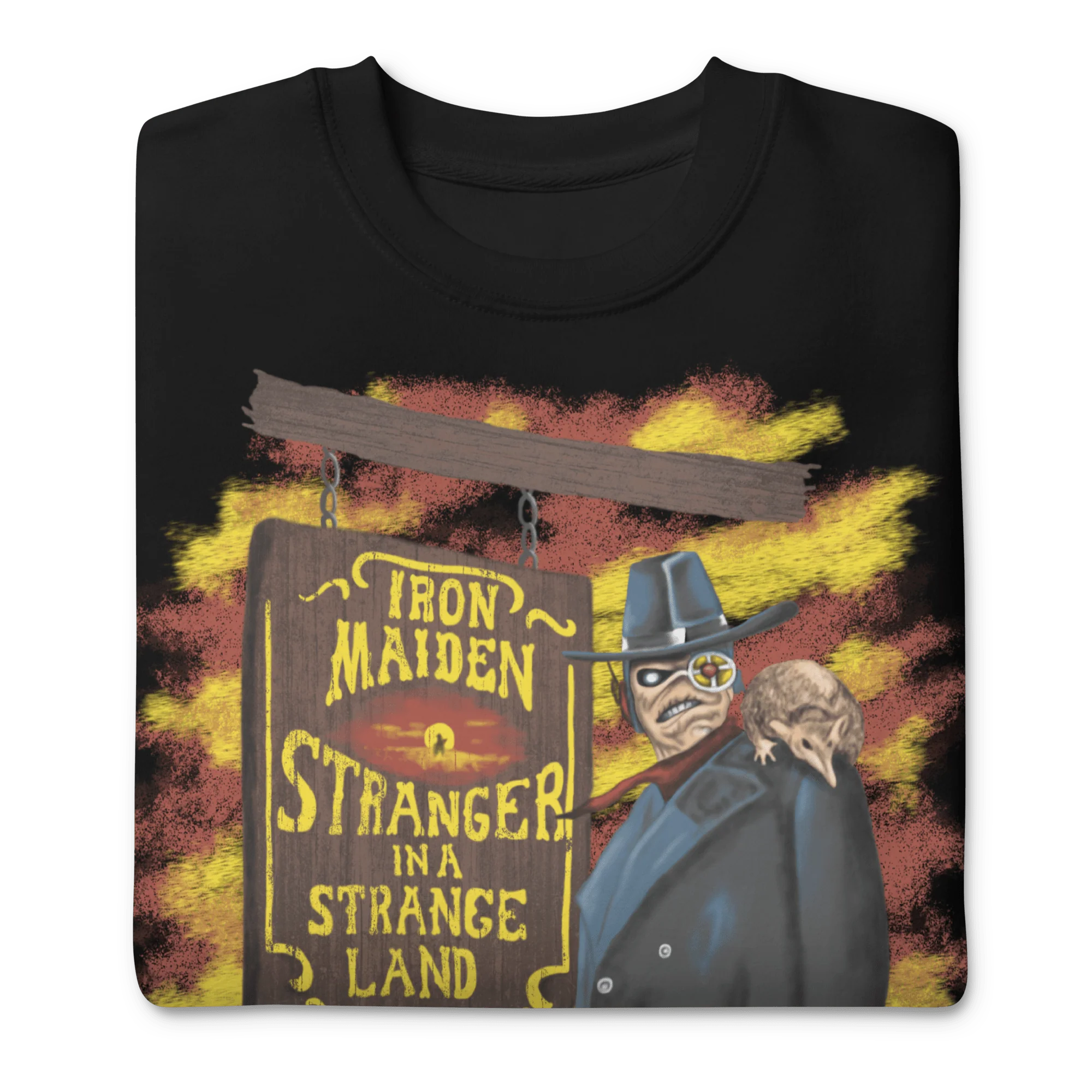 Iron Maiden - Strange Land Texas 1987 Vintage Tour Sweatshirt - Image 2