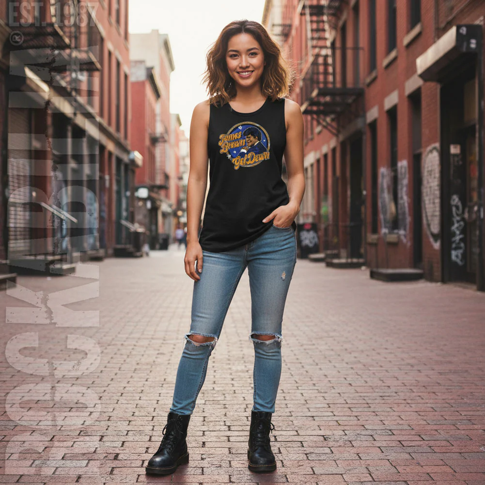 James Brown Get Down Circle Womens Tank - Image 2