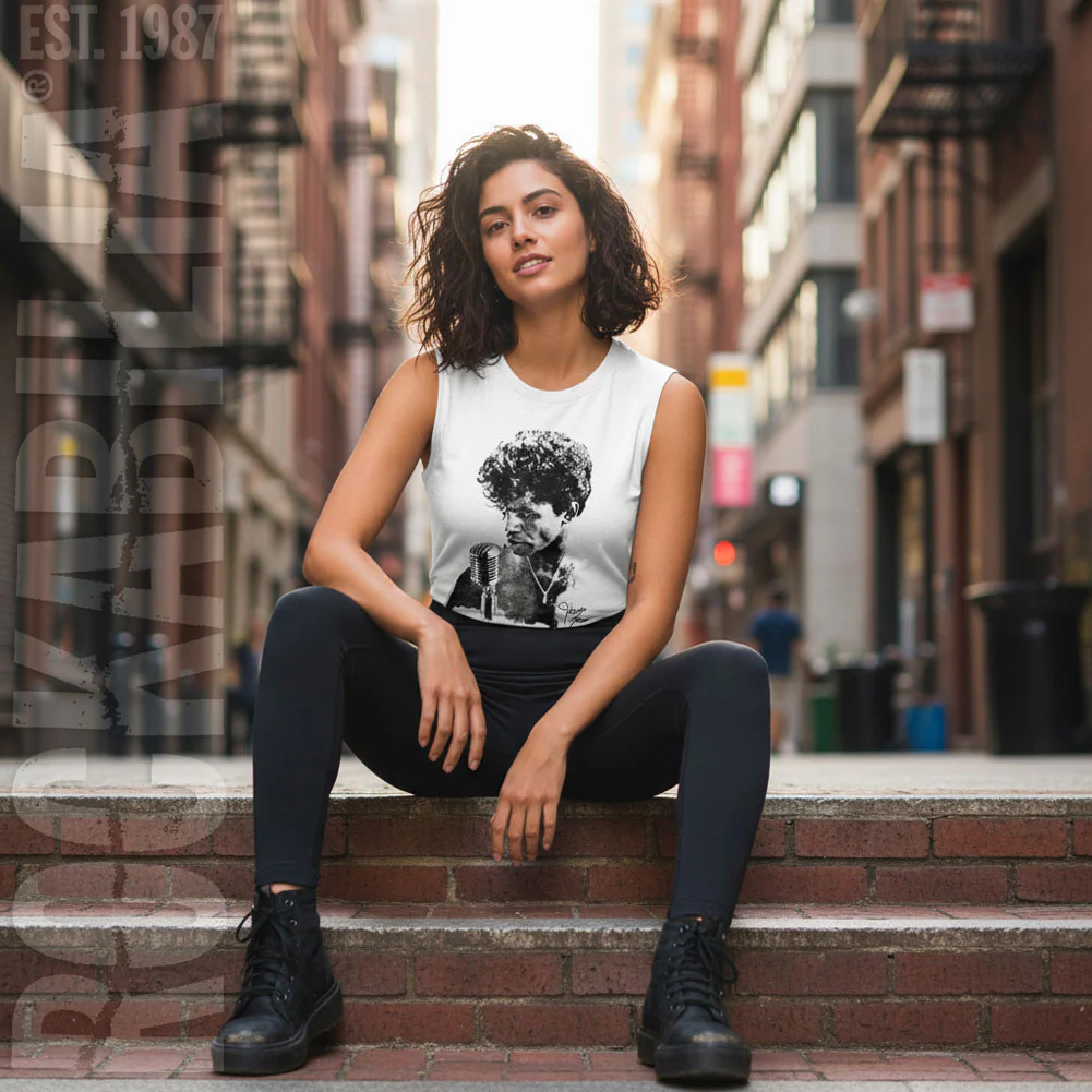 James Brown Jb Microphone Womens Tank - Image 2