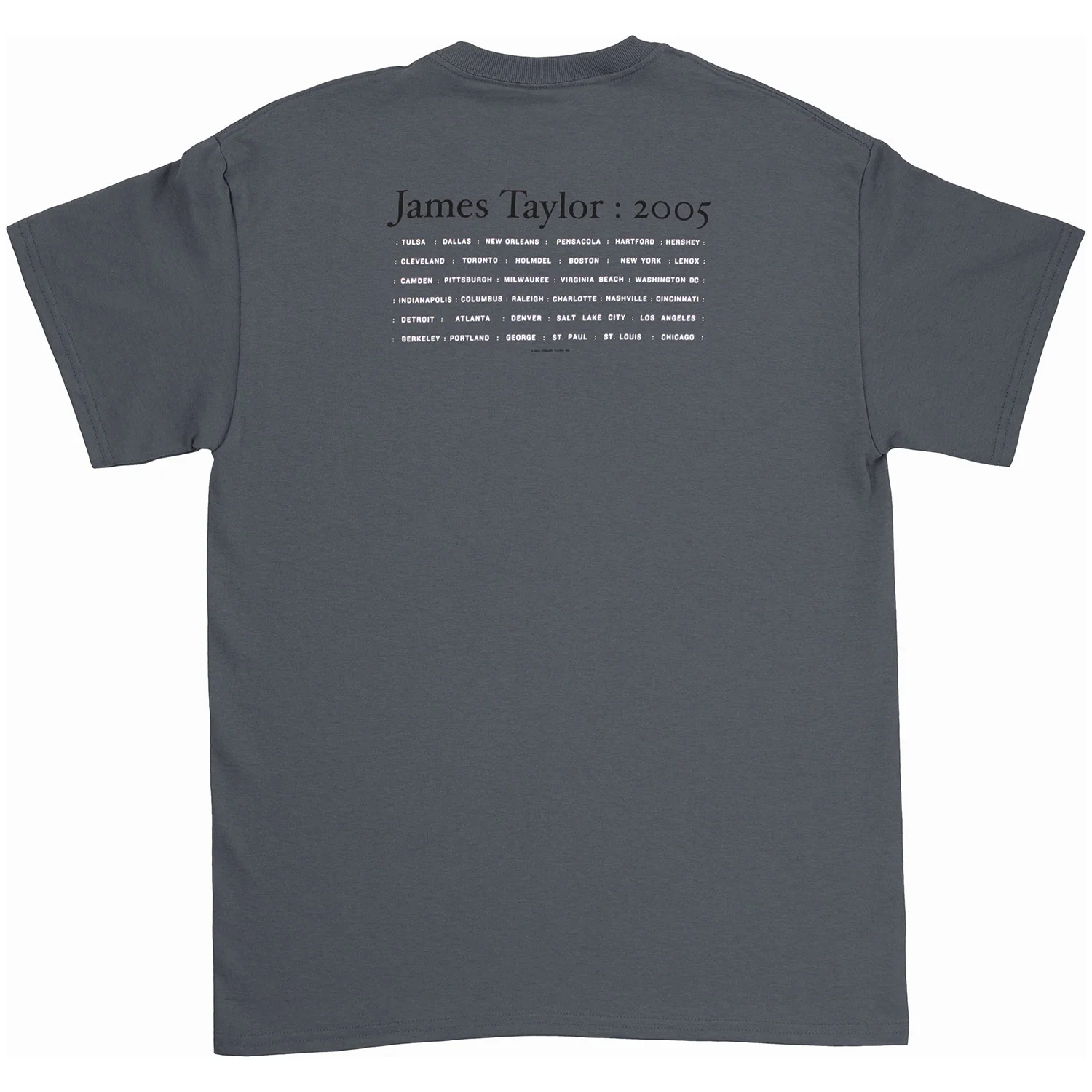 James Taylor : 2005 T-shirt - Image 2