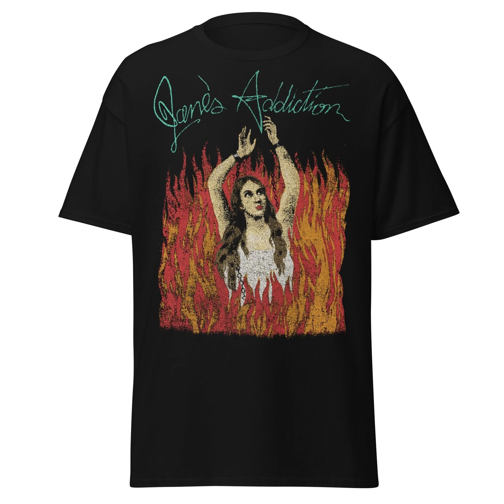 Janes Addiction - Flames Jumbo Print T-Shirt