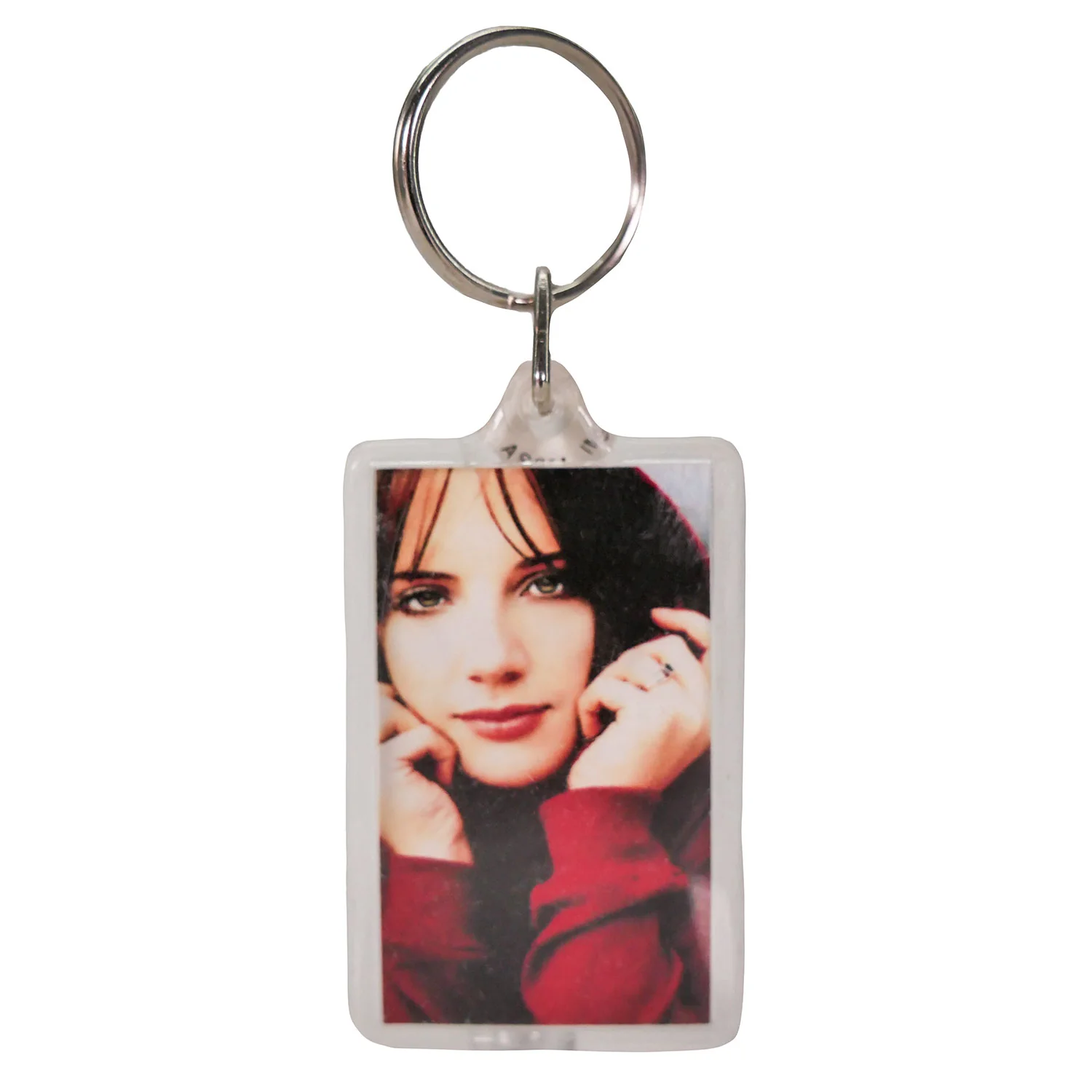 Heart Shaped World Plastic Key Chain - Image 2