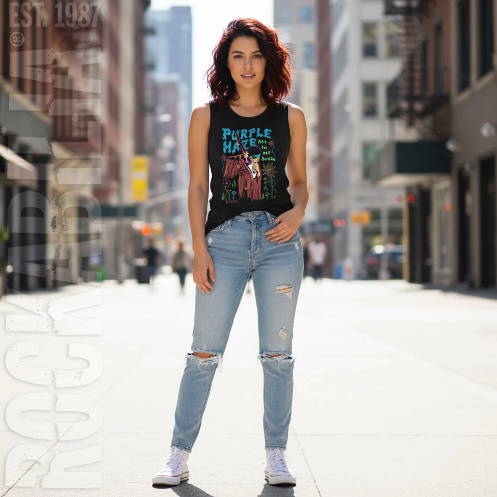 Jimi Hendrix All In My Brain Womens Tank - Image 2