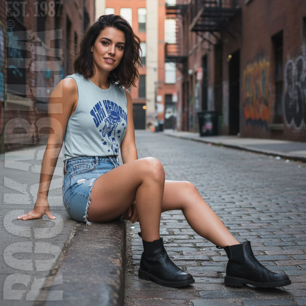 Jimi Hendrix Name And Stars Womens Tank - Image 2