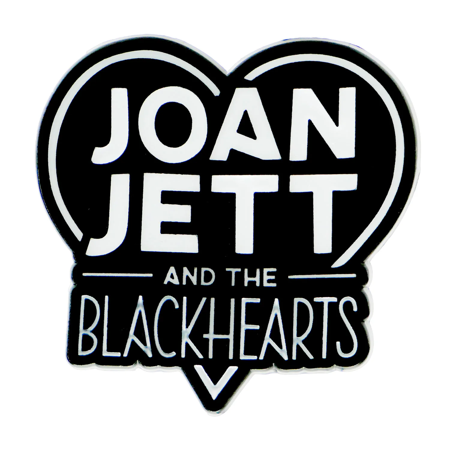 Joan Jett & the Blackhearts Heart Logo Pewter Pin Badge