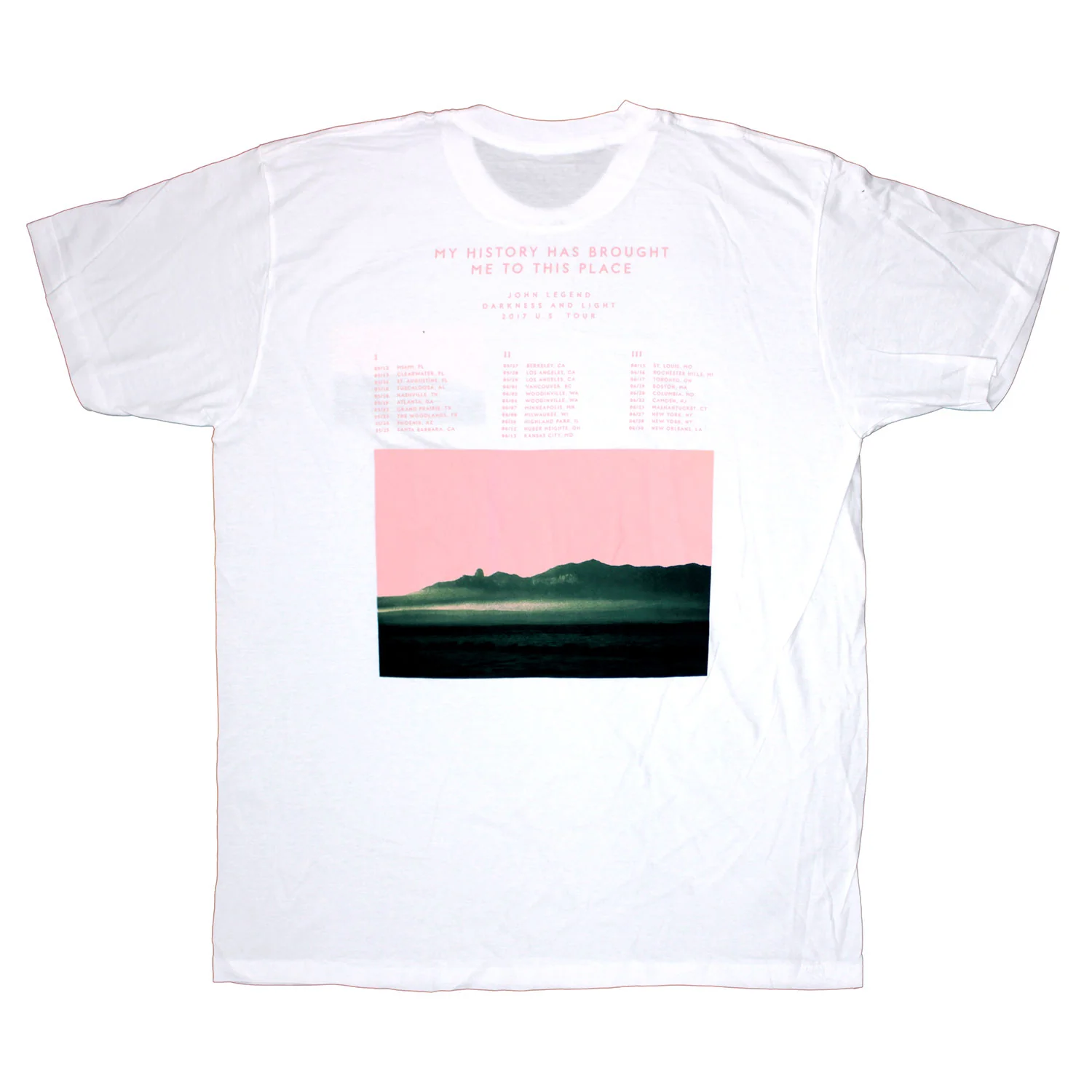 Landscape on White 2017 Tour Tee T-shirt - Image 2