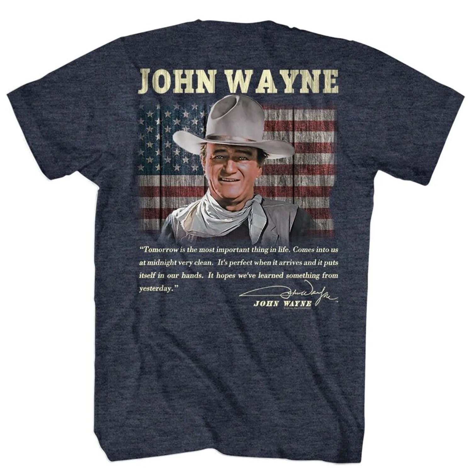 John Wayne Tomorrow Quote T-shirt - Image 2