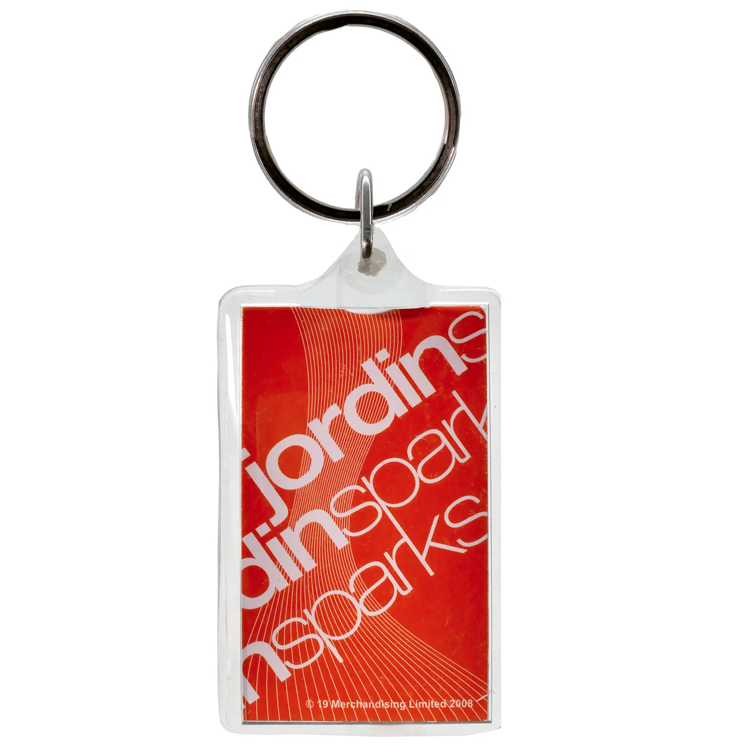 Stacked Logos Plastic Key Chain - Image 2
