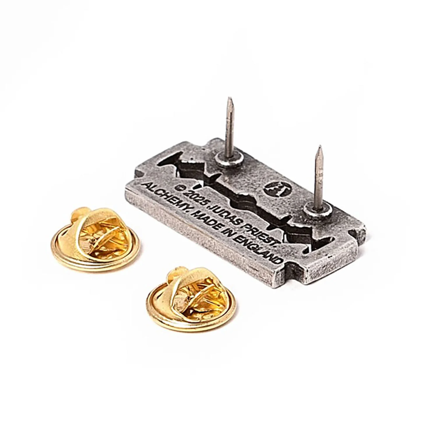 Razorblade Pin Badge Pewter Pin Badge - Image 3