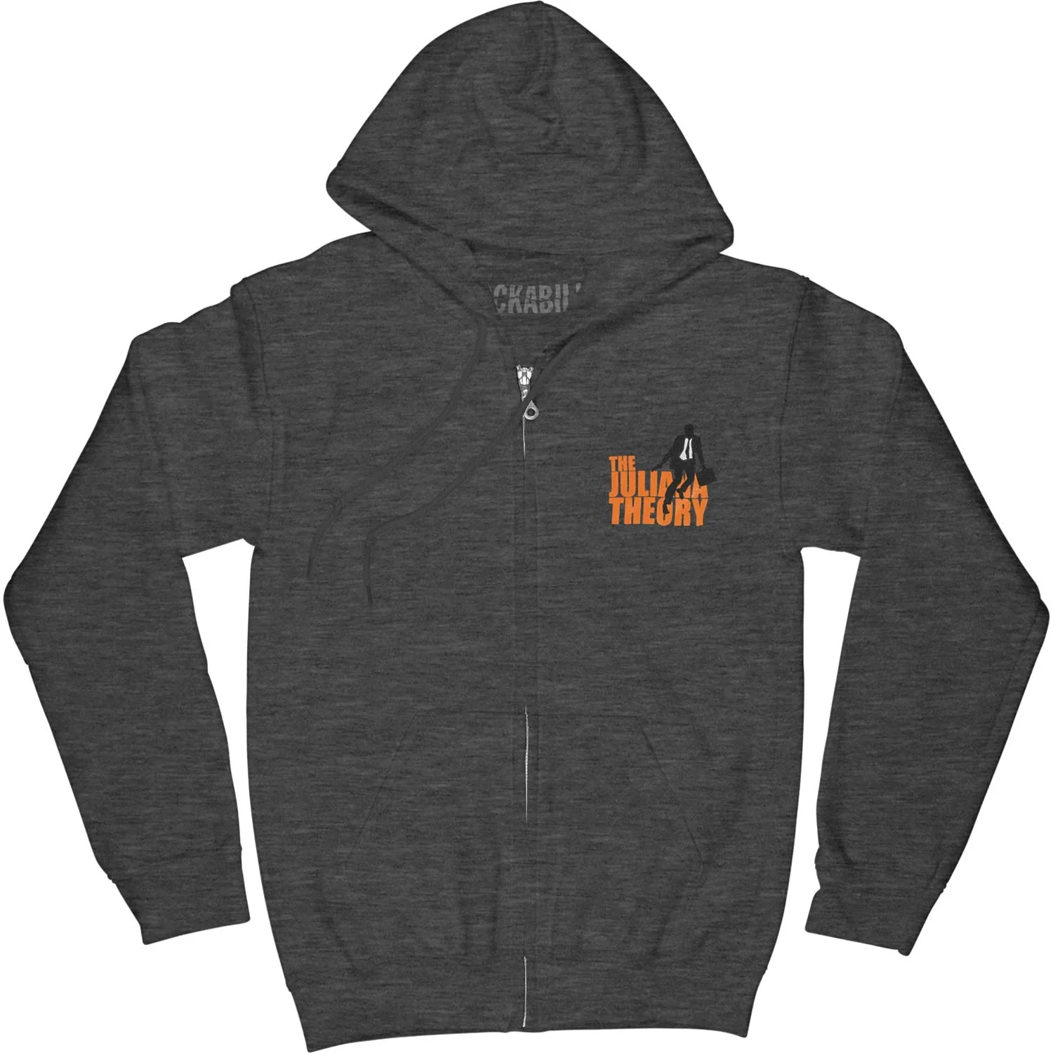 Running Man Zippered Hooded Sweatshirt