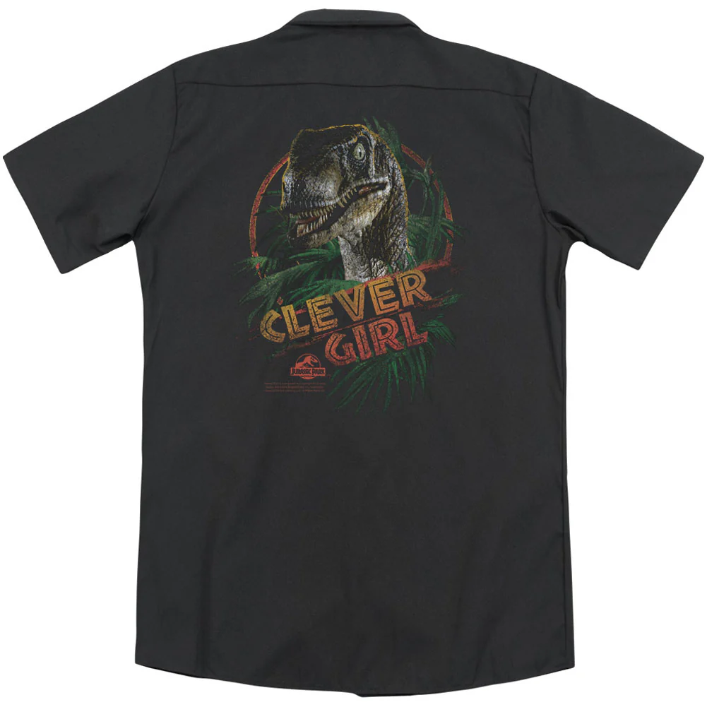 Clever Girl (Back Print) Workshirt - Image 2