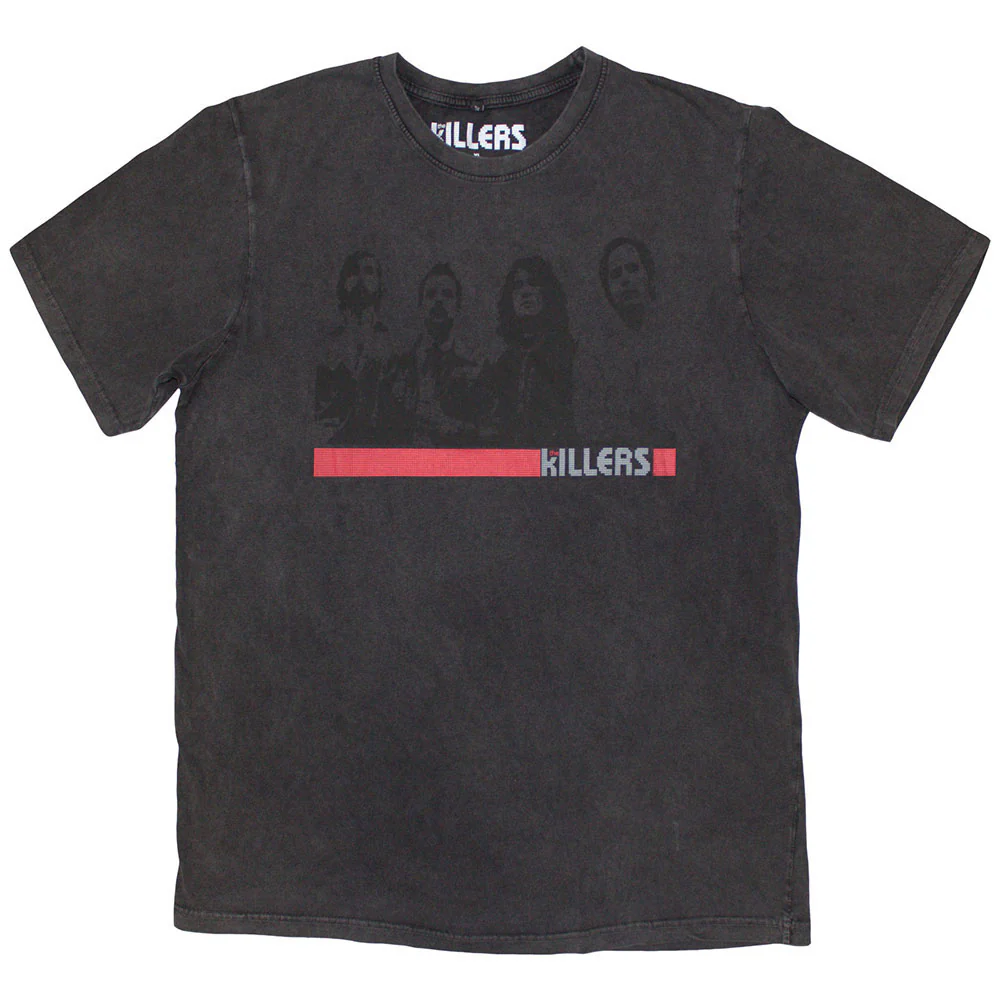 Band Photo Mono Stone Wash T-shirt