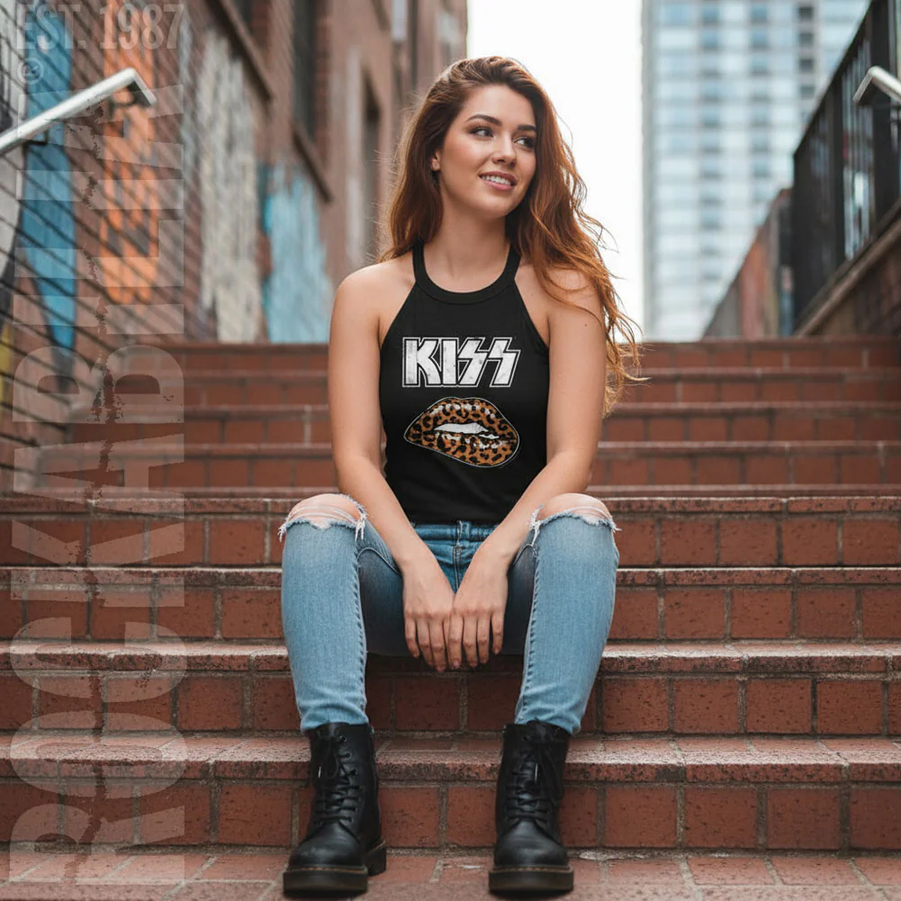 Kiss Leopard Up Womens Tank - Image 2