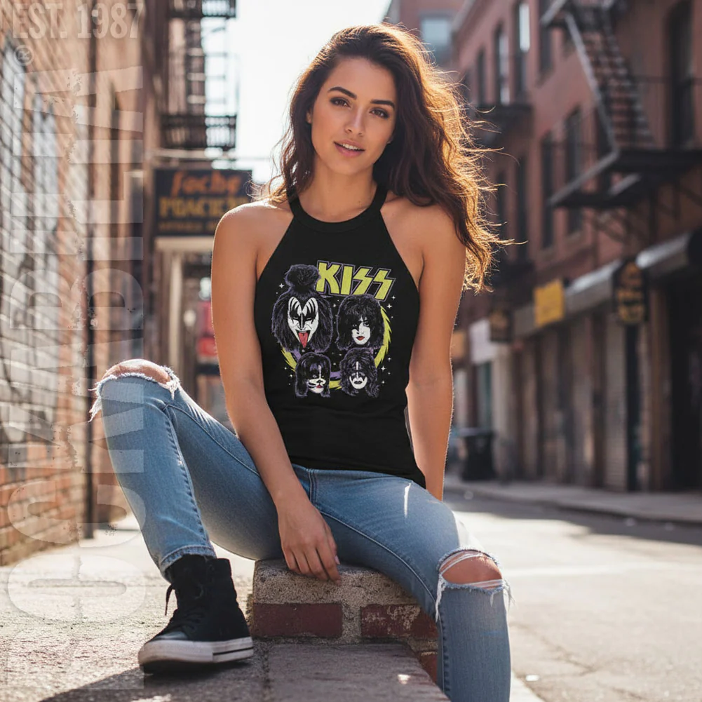 Kiss Spike Circles Womens Tank - Image 2