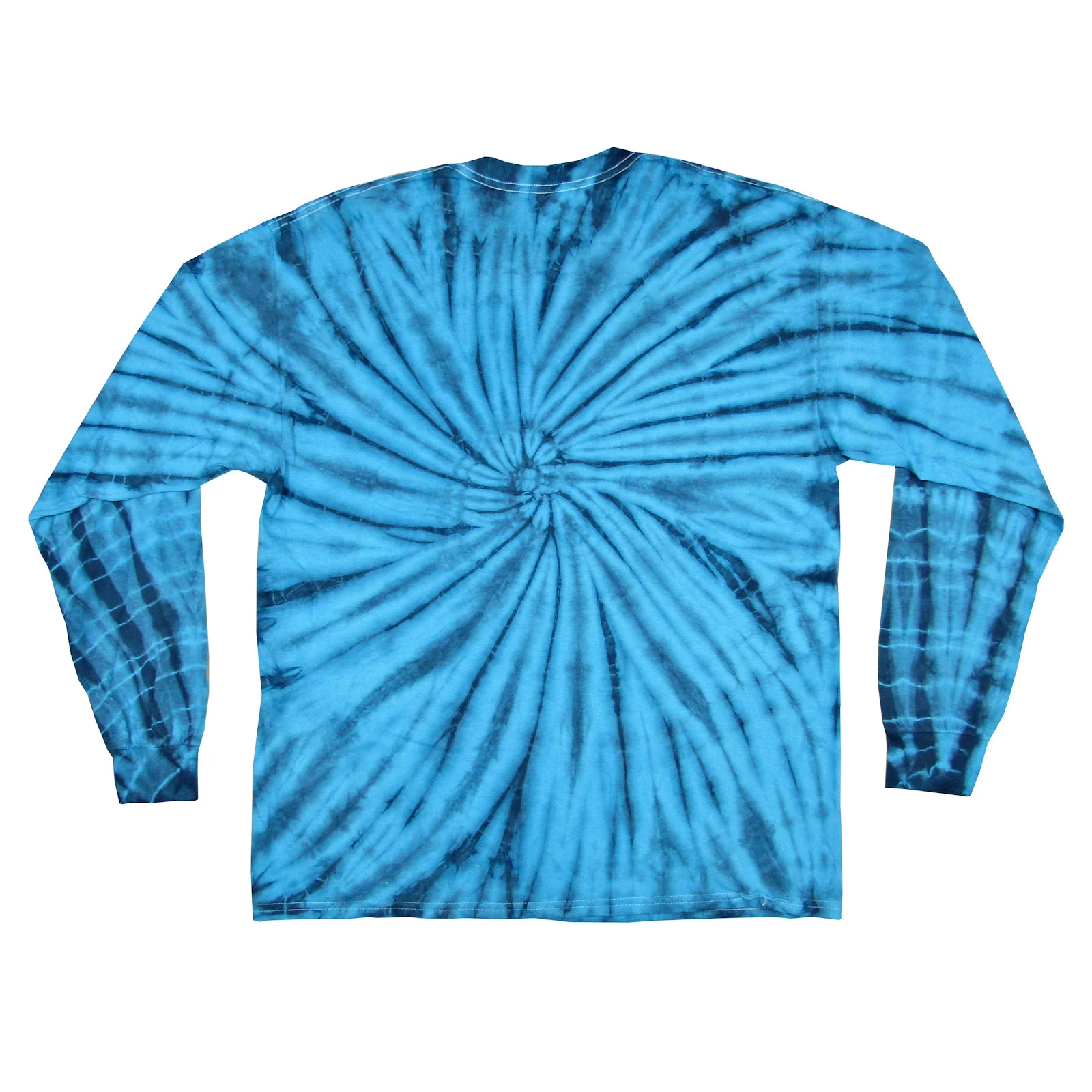 Black Logo Blue Tie Dye Long Sleeve Long Sleeve - Image 2
