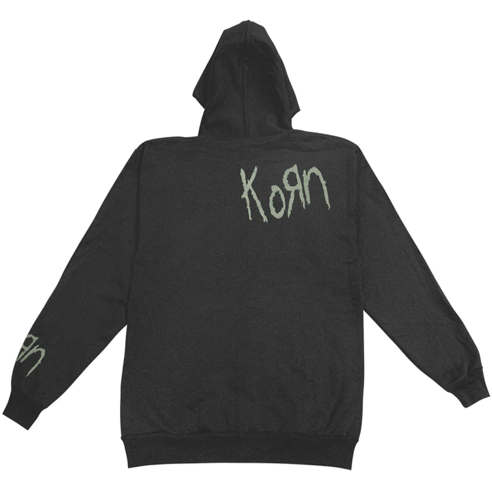 Skull And Letter Hooded Sweatshirt - Image 2