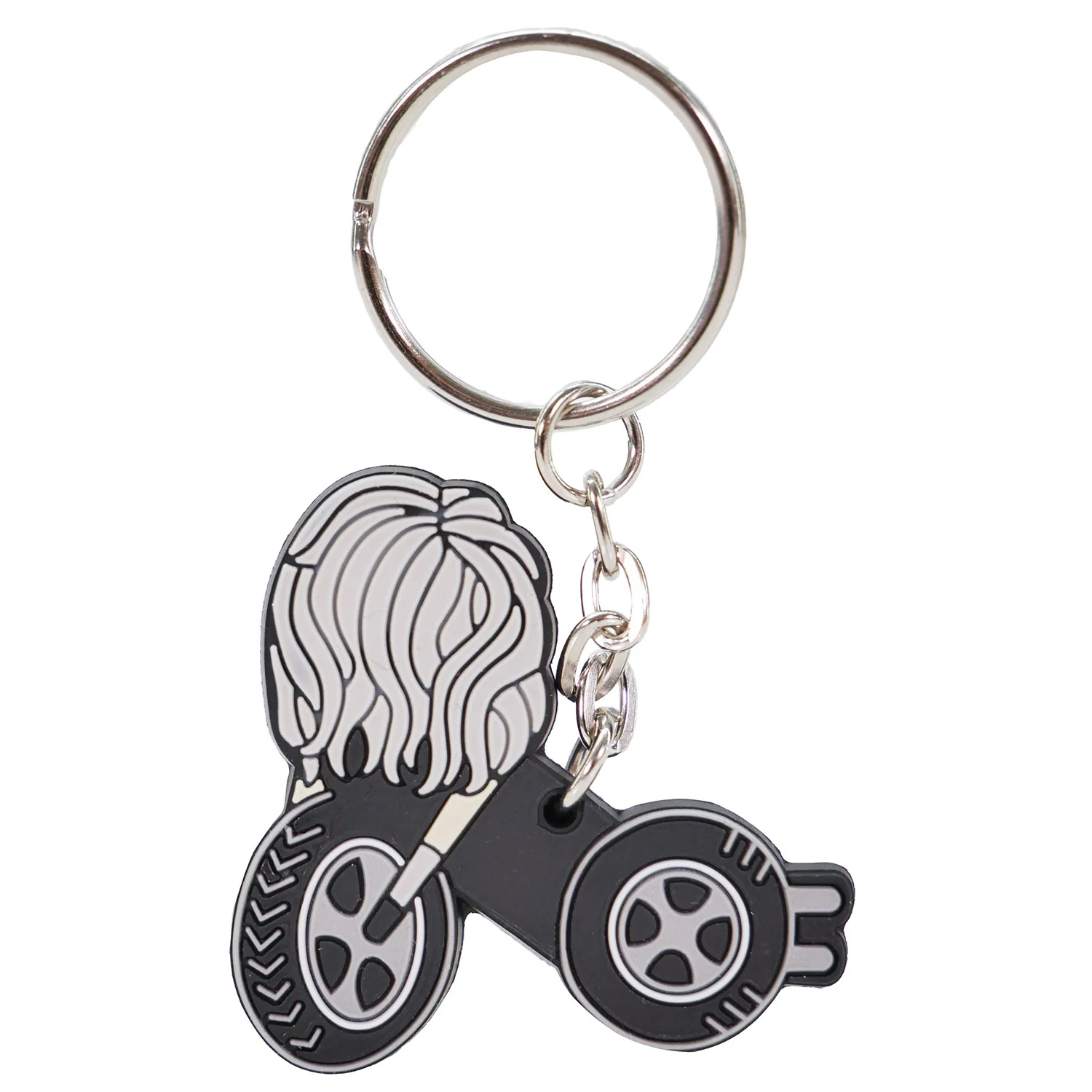 Born This Way Motorcycle Rubber Key Chain - Image 2