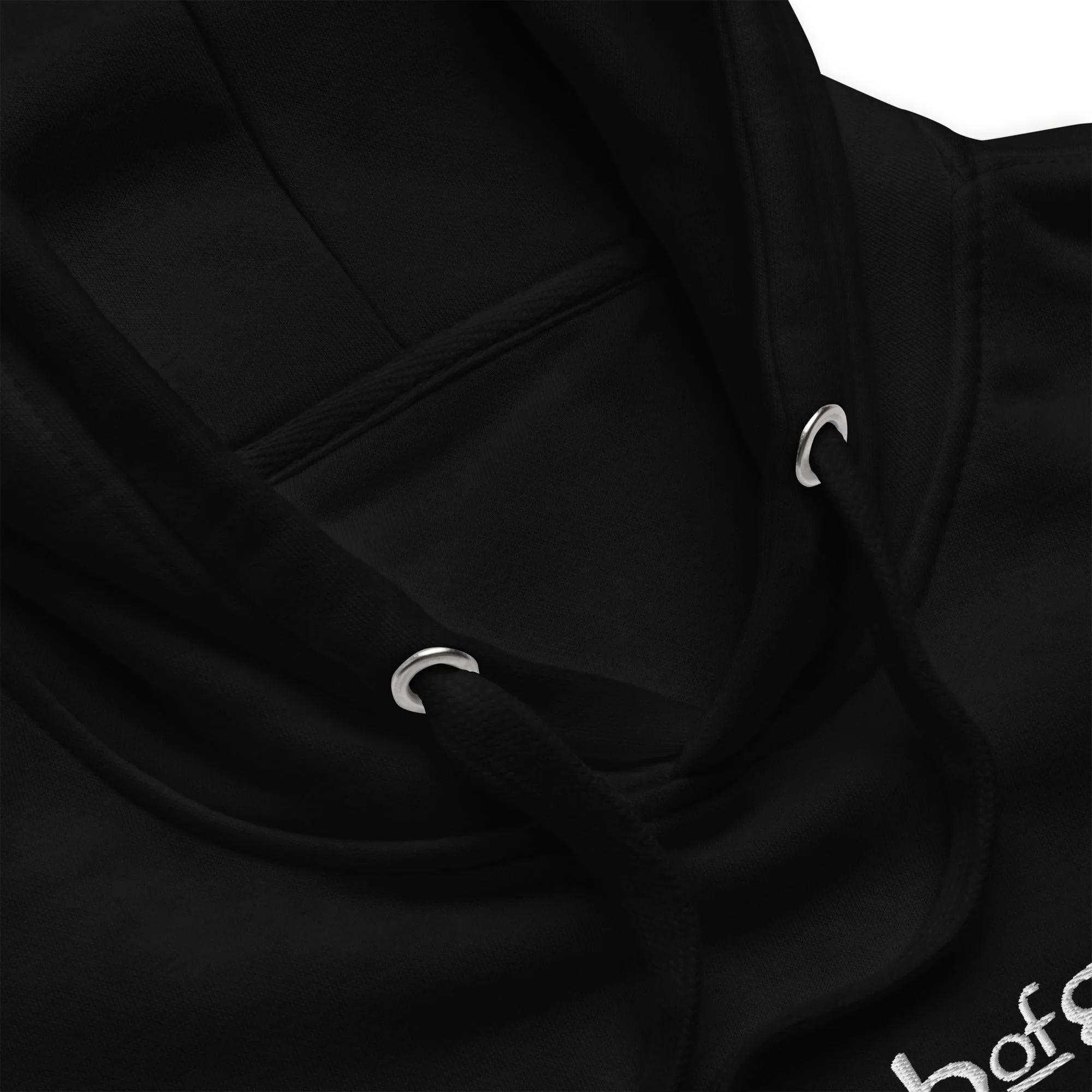 Lamb of God - White on Black American Flag HD Embroidered Hoodie - Image 3