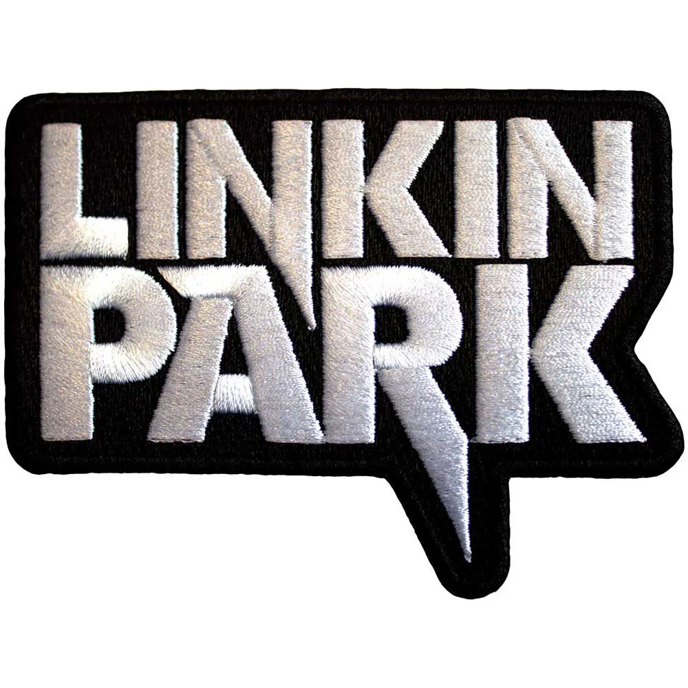 White Logo Woven Patch