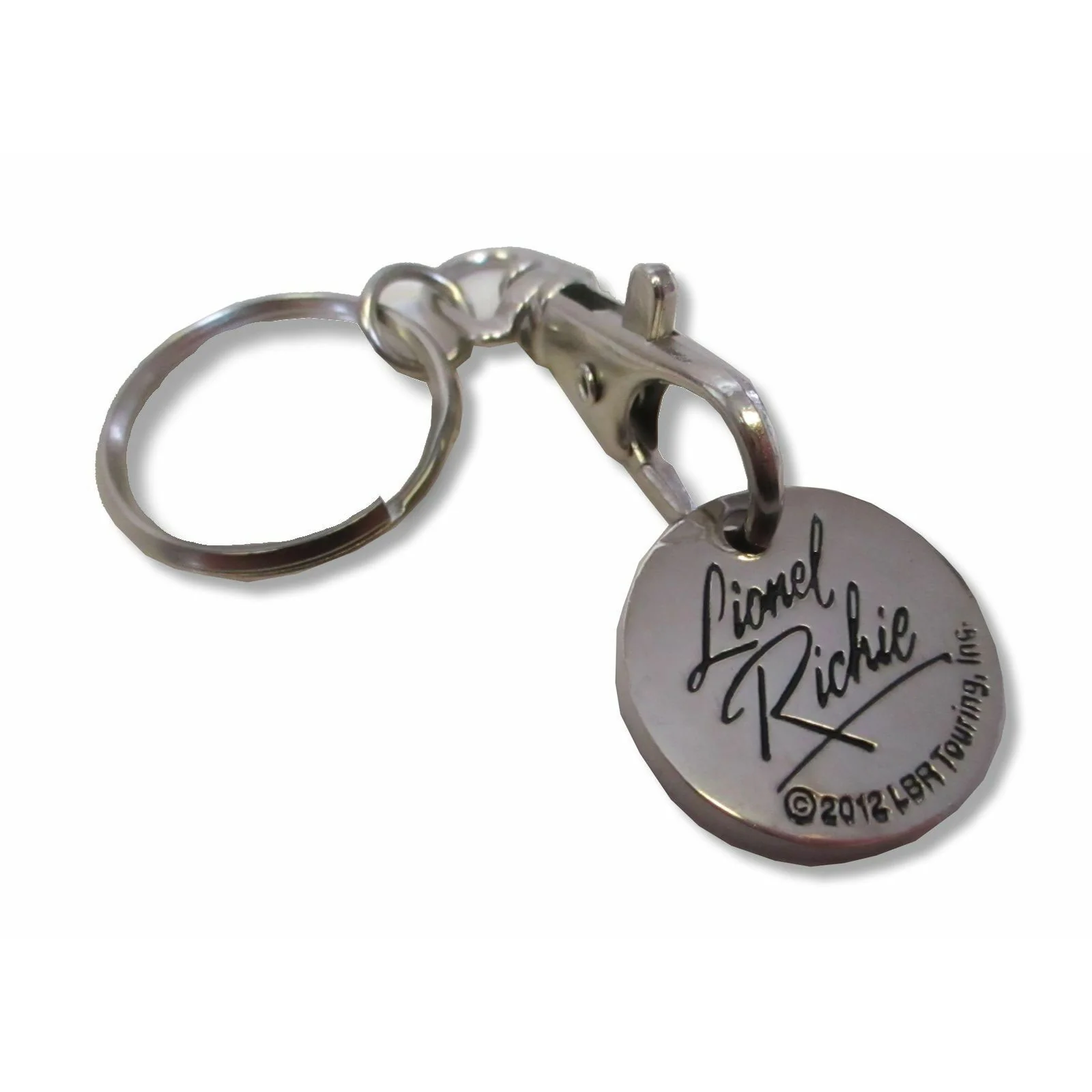 Brick Wall Color Photo Metal Clip Keychain Pop Music Metal Key Chain - Image 2
