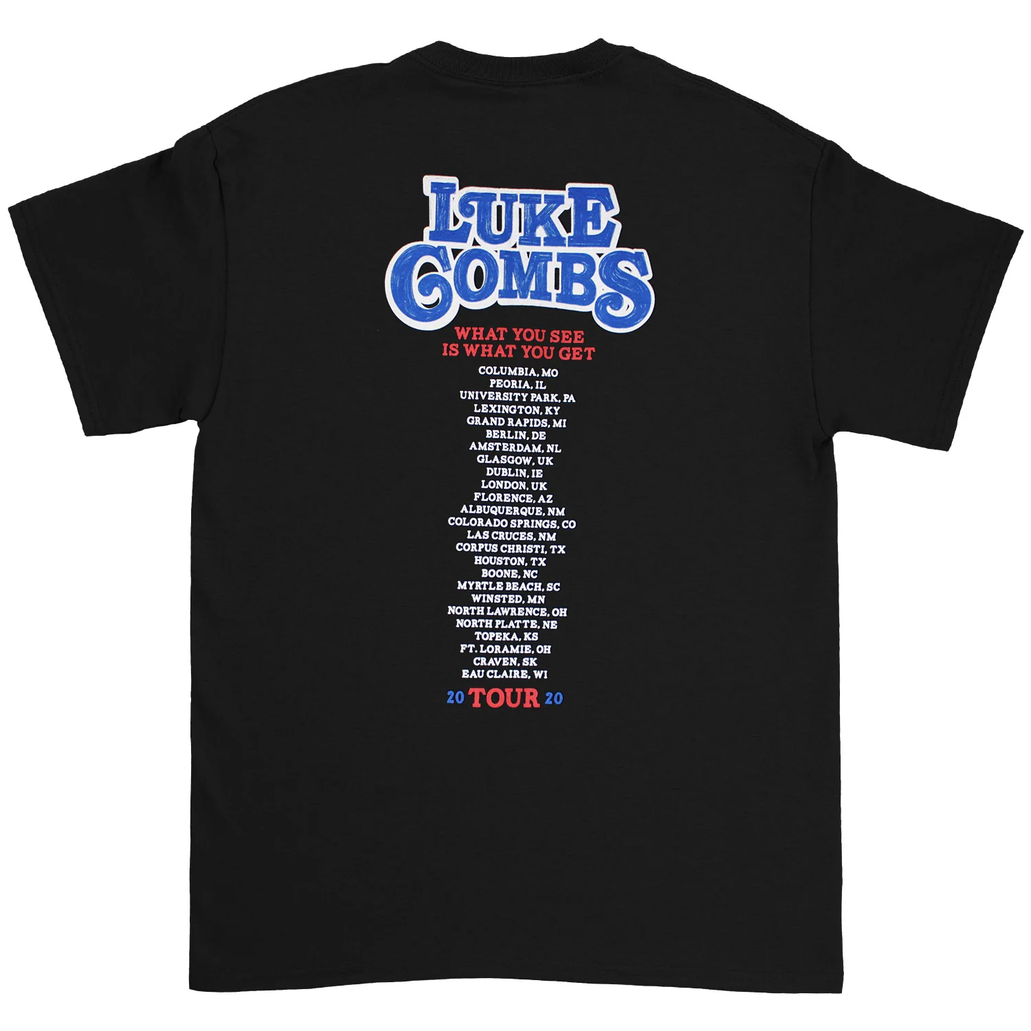 What You See Is What You Get Tour 2020 Slim Fit T-shirt - Image 2