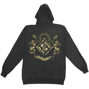 Stacked Diamond Zippered Hooded Sweatshirt - Image 2