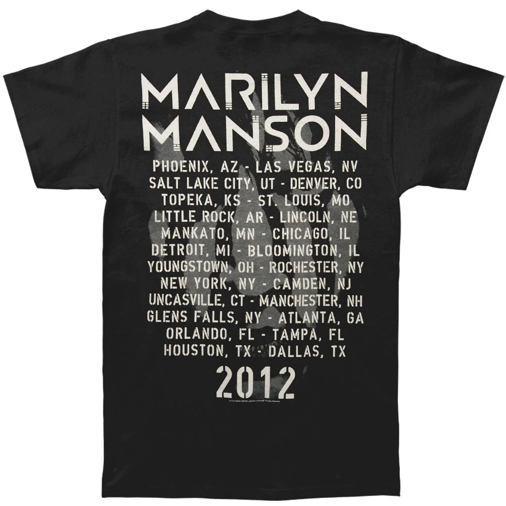 Striped Face 2012 Tour T-shirt - Image 2
