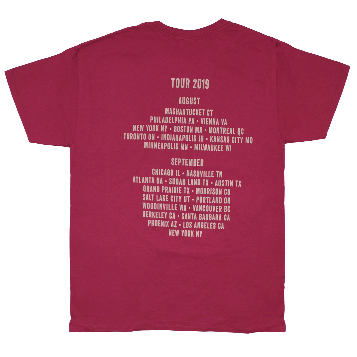 Down The Road Tour 2019 T-shirt - Image 2