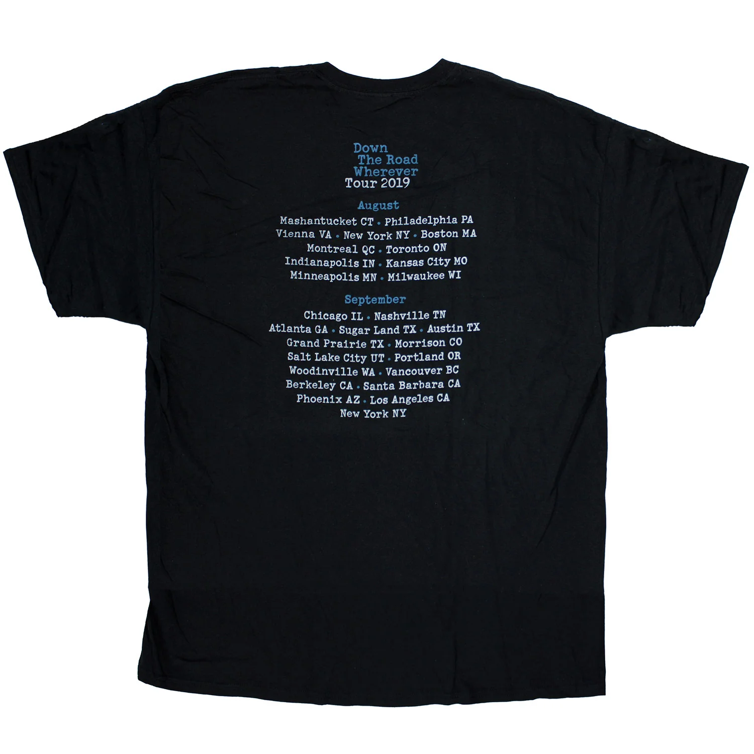 Down The Road Wherever Tour 2019 T-shirt - Image 2