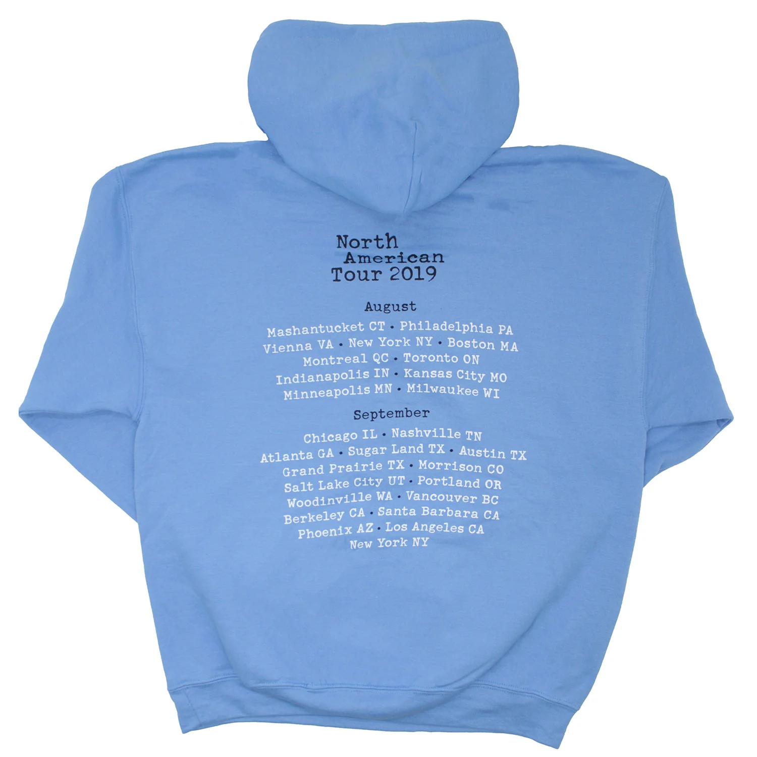 North America 2019 Tour Tee Hooded Sweatshirt - Image 2