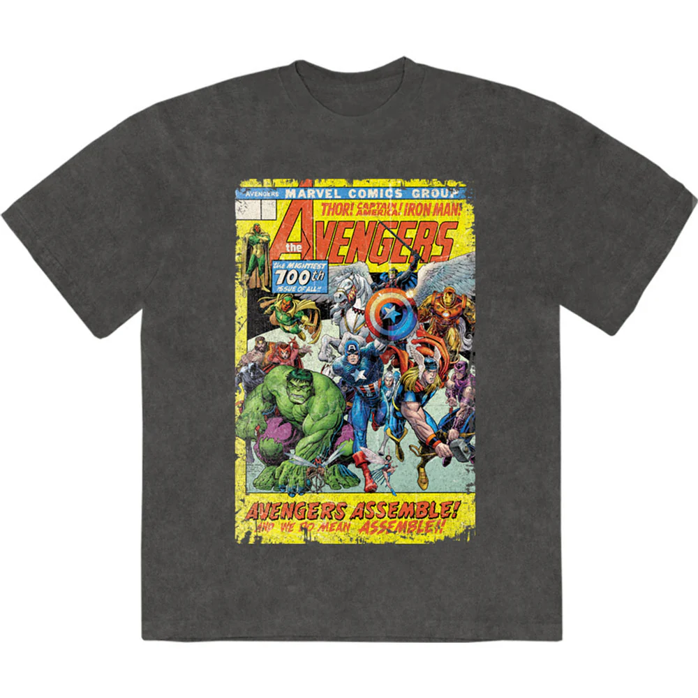 Avengers Assemble 700 Stone Wash T-shirt